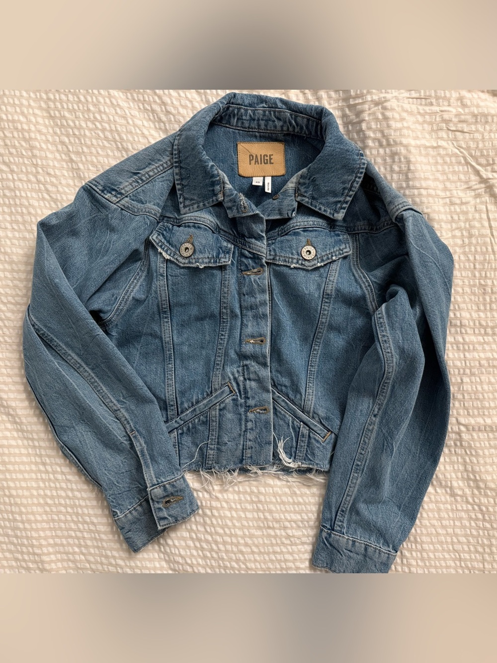 Paige denim jacket size xs